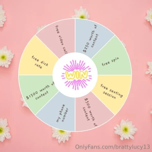 Every spin is a winner you can t lose with me baby 10 per spin win