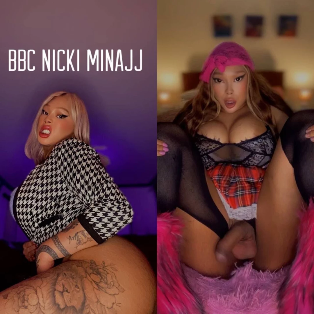 The trans nicki minaj she s the one and only nicki minaj bbc naked oil part 2 