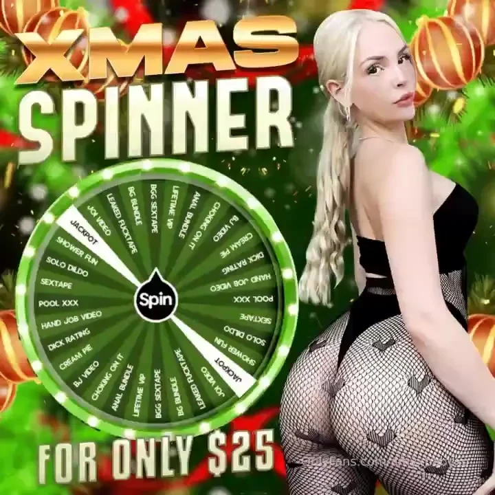 Xmas spinner - in my newest spin the wheel 20- 1 25 - 2 35 - 3 40 - 4 