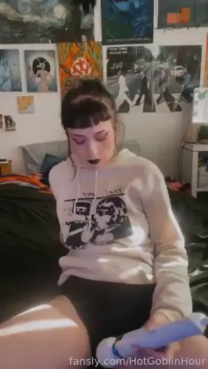 Ur gothgf loves her magicwand vibrator toys vibrator fyp gothgf part 2 