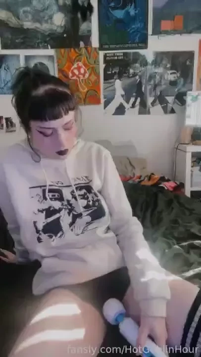 Ur gothgf loves her magicwand vibrator toys vibrator fyp gothgf part 3 