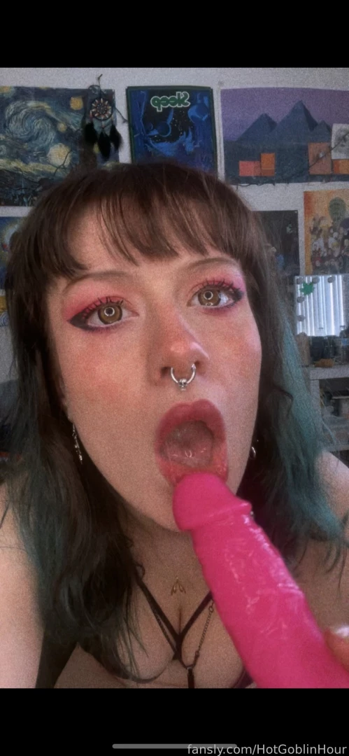 507815144600903680 - Would u let a pretty goth girl choke on ur dick oral bj blowjob drool part 5 