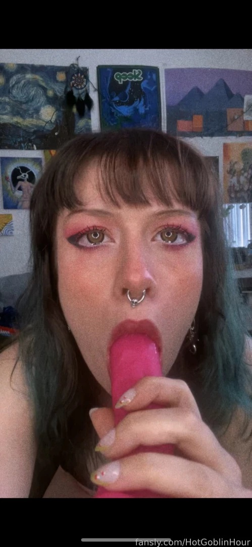 Would u let a pretty goth girl choke on ur dick oral bj blowjob drool part 6 