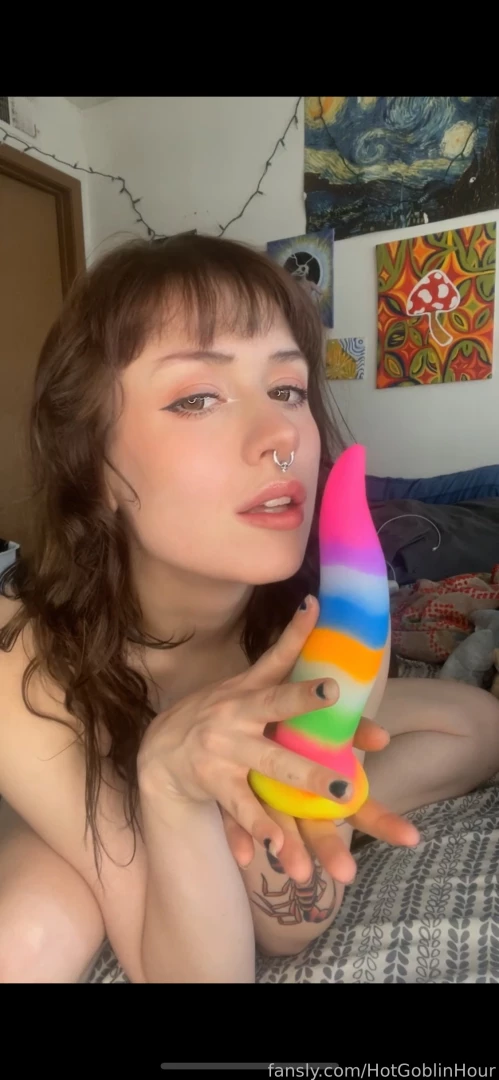 Fucking myself with my cute new dildo masturbate dildo egirl gothgirl part 1 