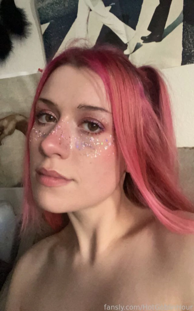 507815144600903680 - U guys like my glitter freckles 3 egirl altgirl pinkhair fyp dyedhair part 2 