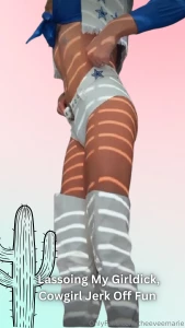 Saddle up boys this filly s ready to buck jerking my girldick til i m