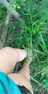 Just a little walk in the woods of course i had to ditch the shoes and