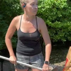 Just me enjoying the never-ending summer job of keeping the pool