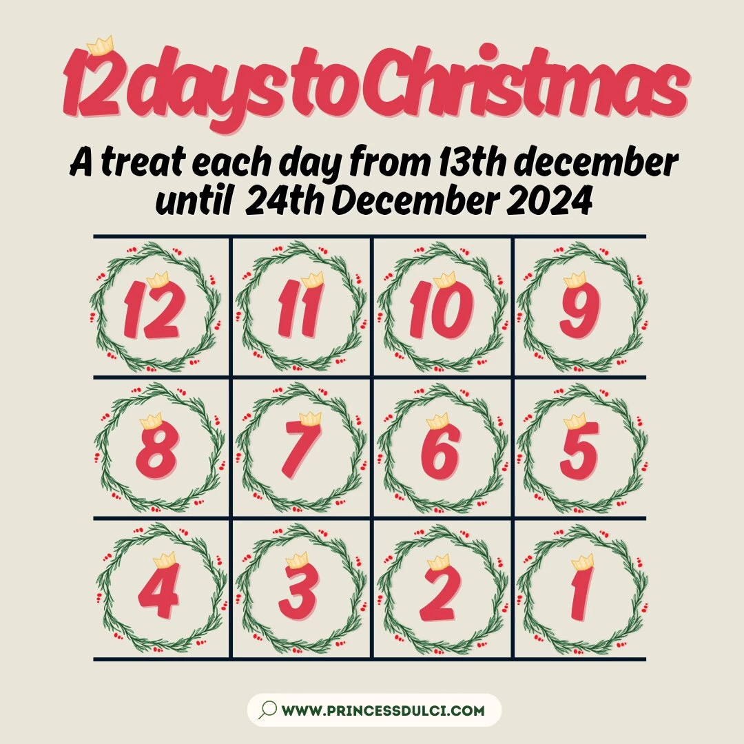 This friday my 12 days to christmas advent calendar will be starting 