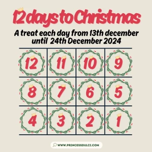 This friday my 12 days to christmas advent calendar will be starting