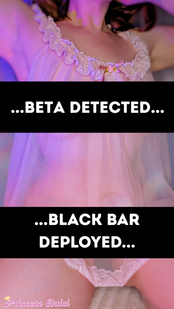 I just know a sheer babydoll nightie is far too triggering for a beta 