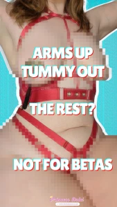 Even tummy is too much for you beta lt 3