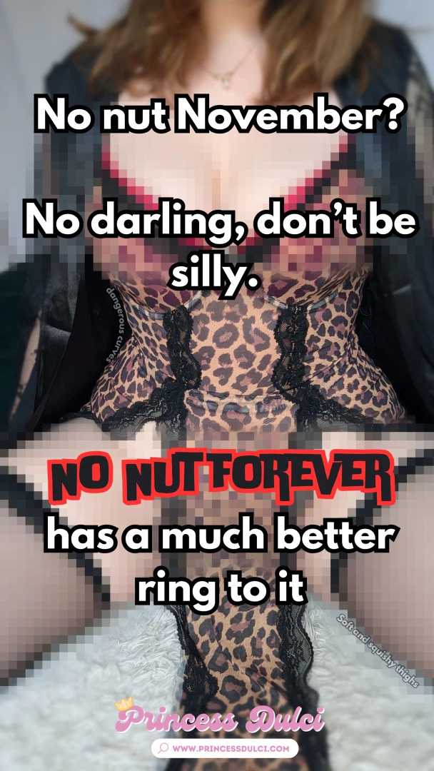 No nut november more like no nut forever 