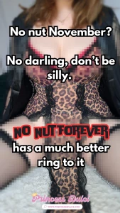 No nut november more like no nut forever