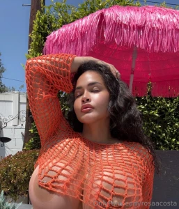 This orange fishnet fit got me feeling part 2