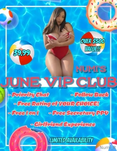 Nbsp numi s june vip club join my exclusive club so i can spoil you