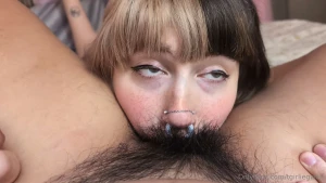 Trans girl sucks trans guy s tdick amp gags on his strap in this new part 1