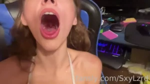 Sexy mouth play by sxylzrd queen ruby mouth mouthplay swallow tongue