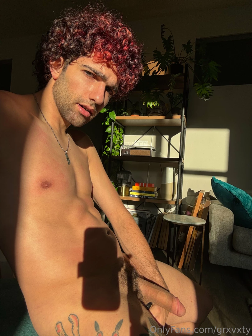 grxvxty - Stretching and playing with my soft dick in the sunlight part 1 