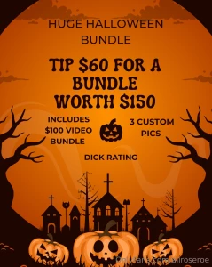 Tip 60 for a bundle worth 100 100 video bundle dick rate 3 custom pics