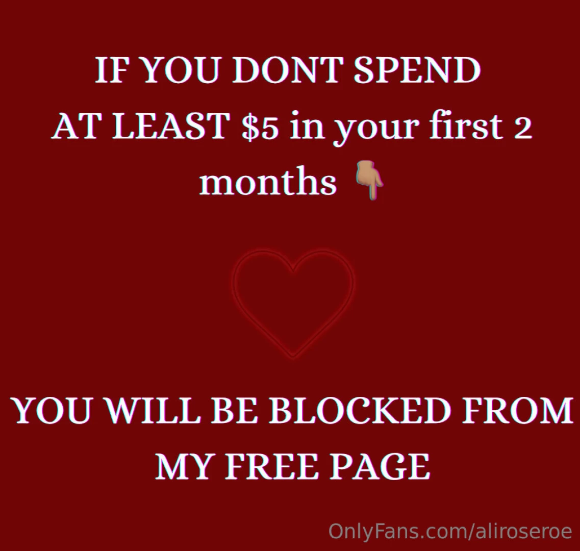 Kind reminder if you want to carry on enjoying my free page pls make 