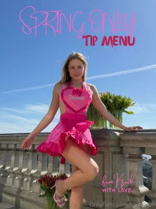 My special spring only tip menu spring makes me want to spoil you a