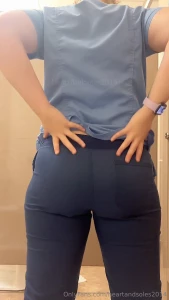 Scrubs panties or bare ass