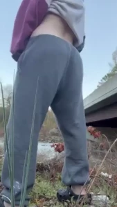 Me changing on the side of the road in the middle of arkansas