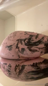 Black liquid latex goes crazy maybe next time i ll cover my whole body part 16