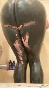 Black liquid latex goes crazy maybe next time i ll cover my whole body part 5