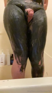Black liquid latex goes crazy maybe next time i ll cover my whole body part 23
