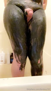Black liquid latex goes crazy maybe next time i ll cover my whole body part 21