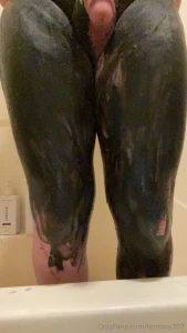 Black liquid latex goes crazy maybe next time i ll cover my whole body part 18