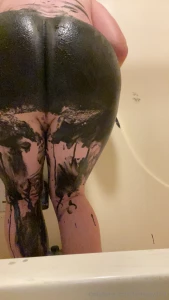 Black liquid latex goes crazy maybe next time i ll cover my whole body part 11