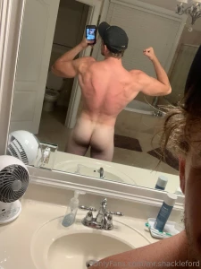 Post gym back day selfie