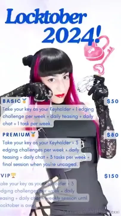 Locktober 2024 is coming basic- 50 take your key as your keyholder 1 