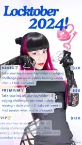 Locktober 2024 is coming basic- 50 take your key as your keyholder 1