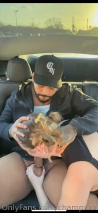 Car sesh with my big titty wife full vid up