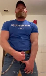 Playing with my dick after my workout yesterday