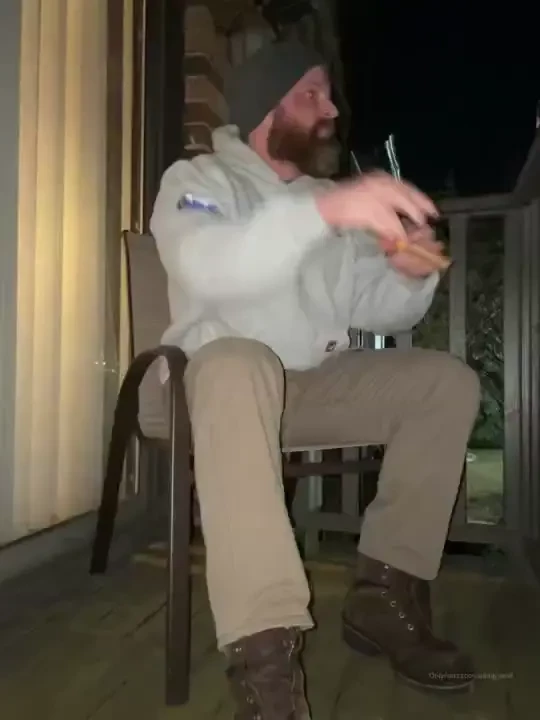 Finally warm enough here in michigan to have a cigar and bourbon on my 
