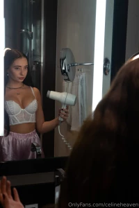 Blow-drying hair for my non-existent friend