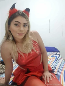 Feeling devilishly good in red ready to play with fire part 4