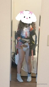 Me acabo de probar este nuevo cosplay que compr el otro d a aqu en jap