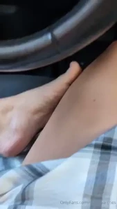 Driving round town barefoot in a sundress with no panties on 10 10