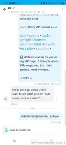 The fucking audacity asking for a free trial to my vip page the actual