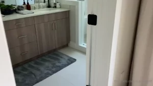 When your husband has been in the shower way too long you investigate