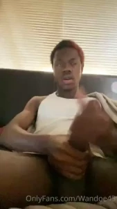 Stroking in my bed while watching a cam