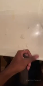 Aftermath of me jerking off cam