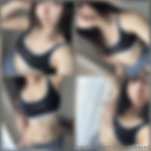 Chizu gives you a small nipple tease before the gym 3 5 photos i m