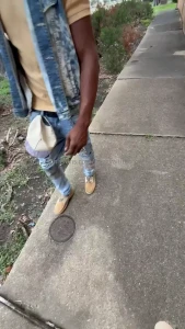 We got right on it soon as he said me walkin by alone